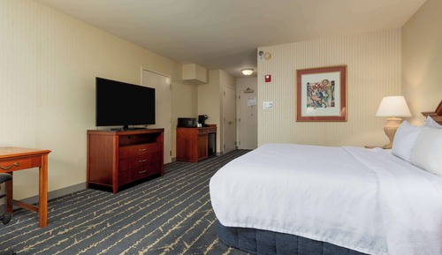 One King Bed, Roll In Shower