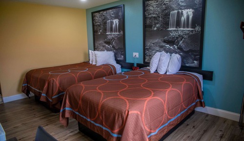 Double Room, 2 Double Beds, Non Smoking