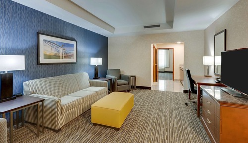 Suite, 1 King Bed with Sofa bed, Refrigerator & Microwave (2 Rooms, Upper Floor)