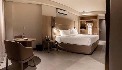 Deluxe Double Room, 1 King Bed, Patio, Sea View