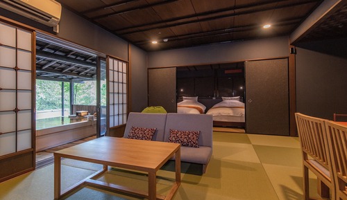 Two-beds Suite with Private Open-air Bath (Japanese Cypress Bath) 