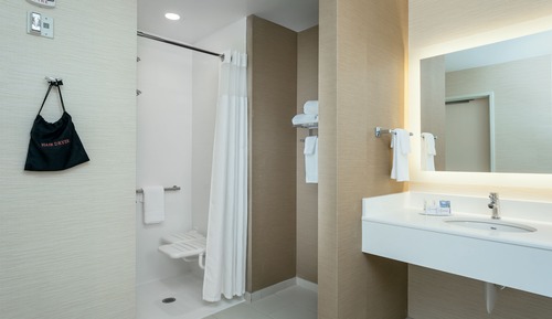 Room, 1 King Bed (Mobility/Hearing Access, Roll-In Shwr)