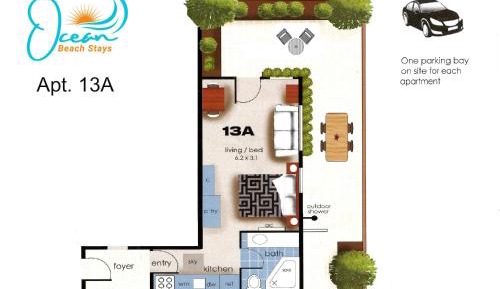 One-Bedroom Apartment with Spa Bath