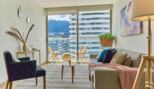 One-Bedroom Apartment with Balcony and Mountain View  
