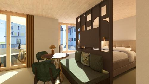 Studio with Balcony