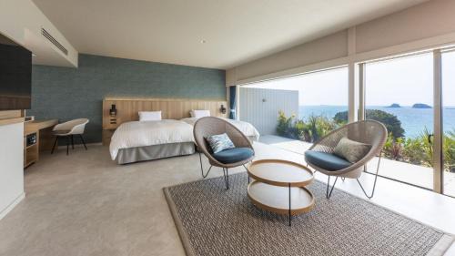 Premium Deluxe Room with Open-Air Bath, Ocean View