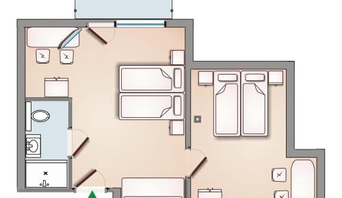 Studio with Balcony