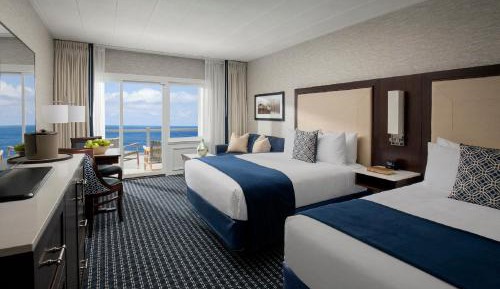 Queen Room with Two Queen Beds and Balcony with Ocean View