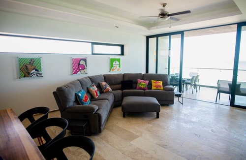 Chicxulub Puerto Apartment | Ocean views from all rooms of this Beachfront unit