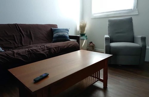 Gibbon Apartment | A unique one of a kind stay at a former farmers co-op located near downtown