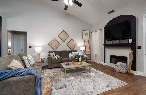 Alabaster House | Enjoy a Gardenside Getaway - Fenced Yard & Patio