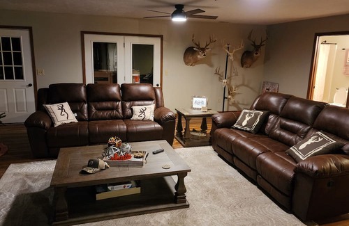 Perks Cabin | Lodge style private farm home newly renovated on beautiful country acreage.