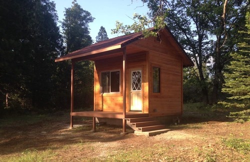 Shingletown Cabin | 50 Acre Mountain Meadow Campground with Cabin, Bathhouse & Outdoor Kitchen