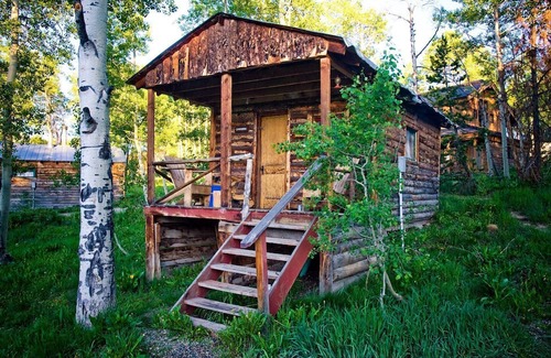 Clark Cabin | Rustic Camping Cabin with Lovely Nature Views in Columbine, Colorado
