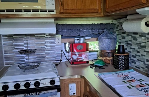 Danville RV Rental | Tranquil campsite with AC in the woods of Danville