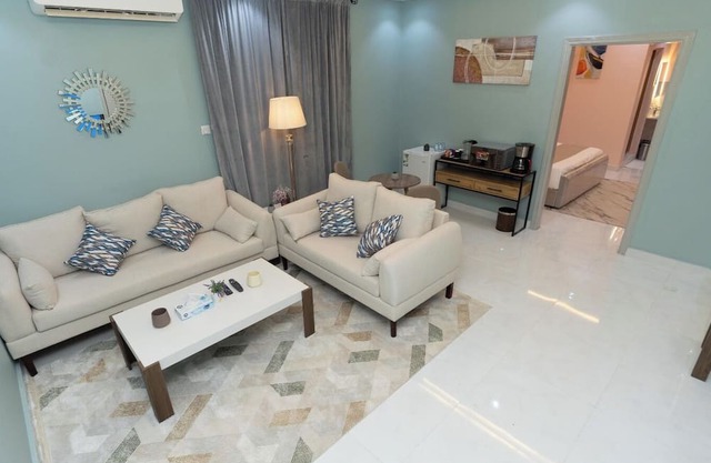 Chic apartment in pleasant Riyadh with AC, WiFi