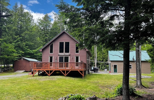 Home steps away from Schoodic Lake - on ITS 111 Trail and many hiking trails!