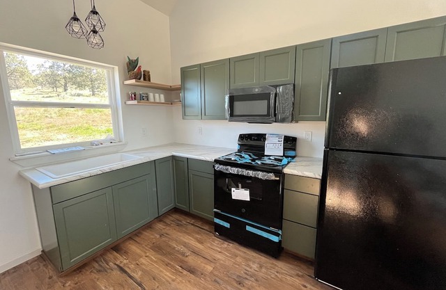 Cabin offering privacy and a view of Mt. Shasta.