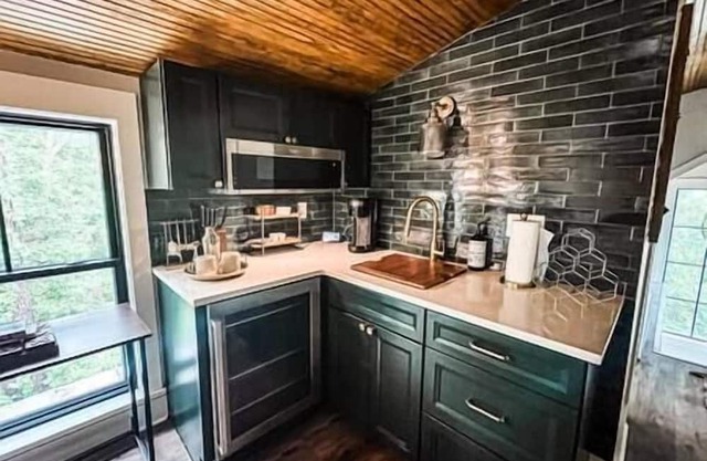 Pool House on a tidal creek