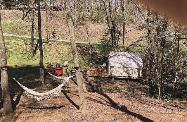 Sticks Creekside Living but close to all the breweries and The BlueRidge Rails.