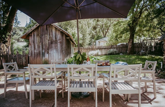 Idyllic wine country home with open layout, serene views, & alfresco dining