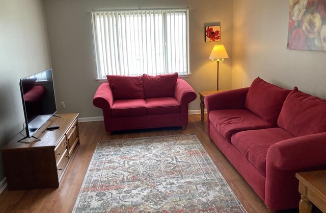 2 bedroom condo in secure building with pool.