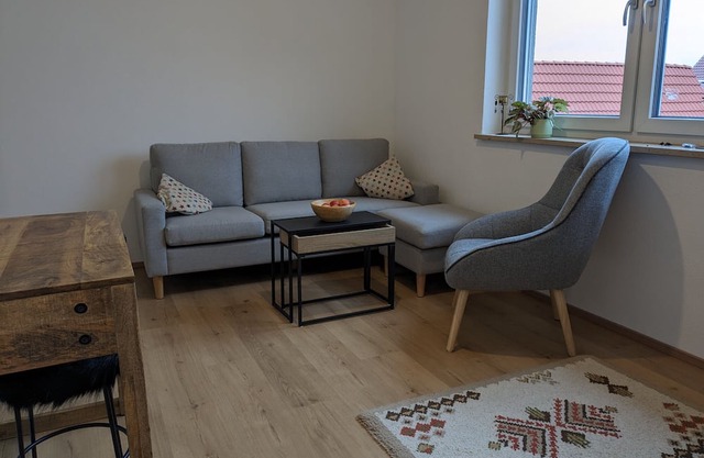 Holiday Apartment "Seenlandliebe - Sonnenschein" with Balcony & Shared Garden