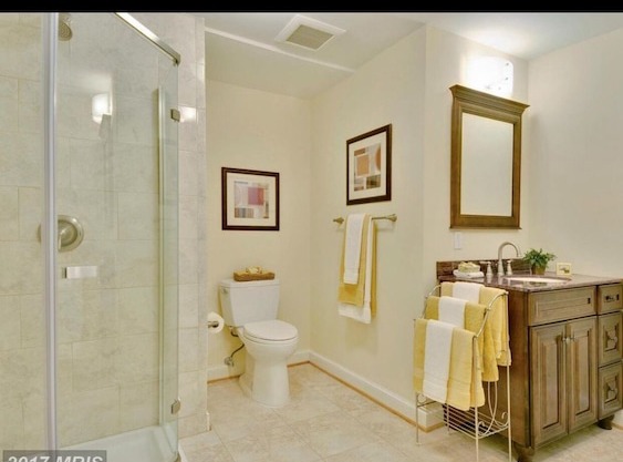 Beautiful home with large trees and foliage. Near tow path and Potomac river.