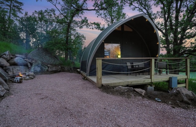 A Peaceful Winter Retreat in the Pines