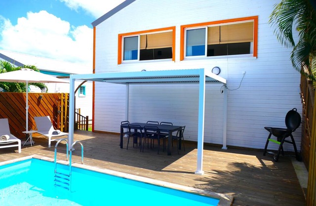 🌴 Wooden Villas with Sea View & Private Pool - 6 Pers. - Vieux-Habitants