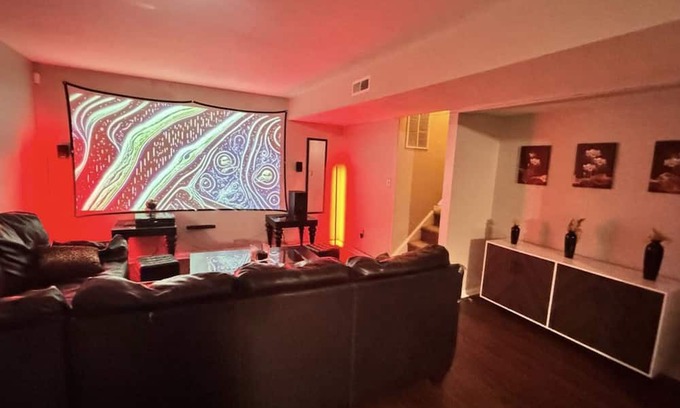 Acton House | Midnight Oasis Basketball Court