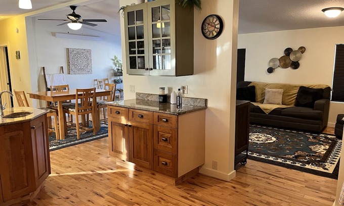 Freedom House | Newly remodeled home with a Barnwood rustic siding and an updated clean interior