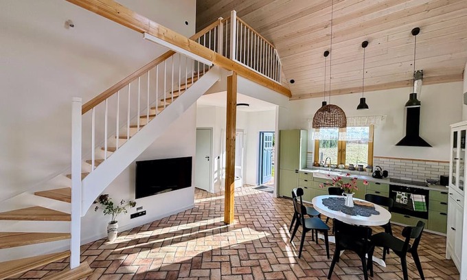 Kolczewo House | Rustic country house with 2 bedrooms, sauna & hot tub on the island of Wolin near Swinemünde