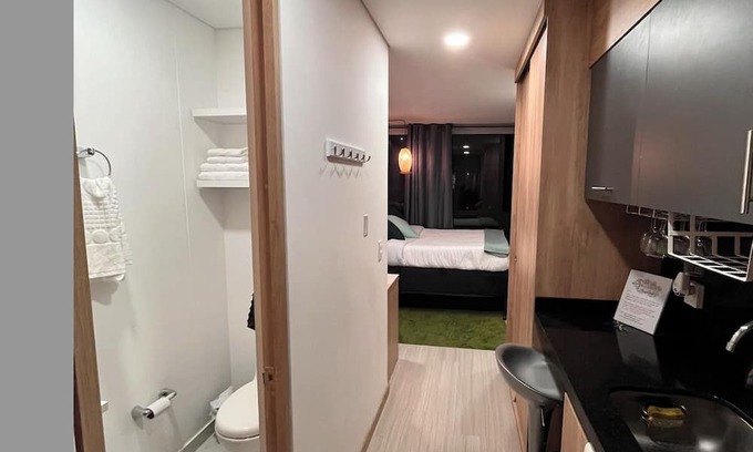 Chapinero Condo | Charming 1-bedroom condo in wonderful Bogotá with fitness room and heat pool