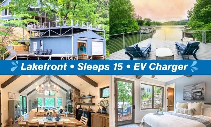 Lake Lure House | Relaxing Lake Retreat~EV Charger~Sleeps 15